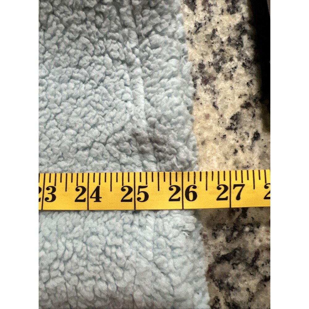 Peanuts Snoopy Women Light Blue Winter Sherpa Zip Fleece Pullover XXL NWT - Picture 16 of 16